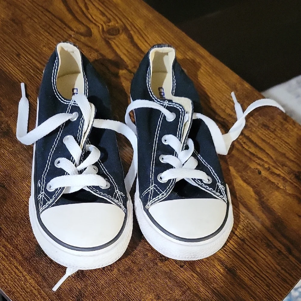 Converse Kids Black and White Sneakers